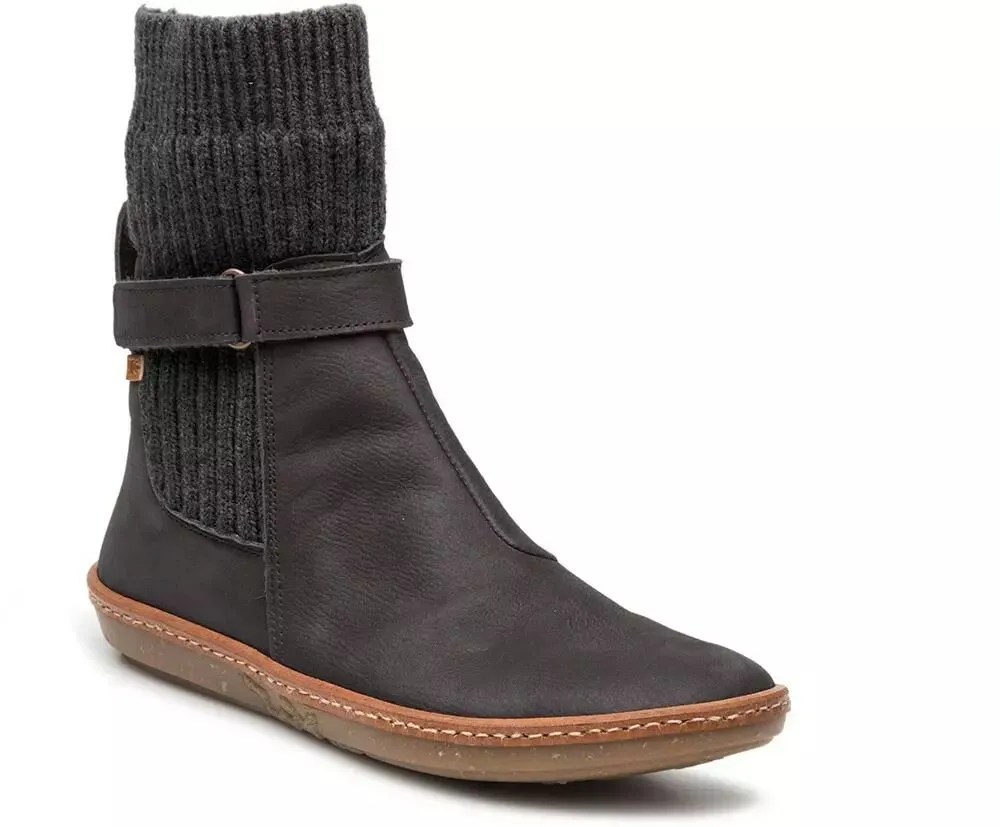 Bottines confortables et fourrées en cuir El Naturalista femme