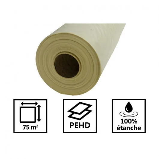 Bâche peinture translucide 3x25m 50 microns 75 m² - Univers Du Pro