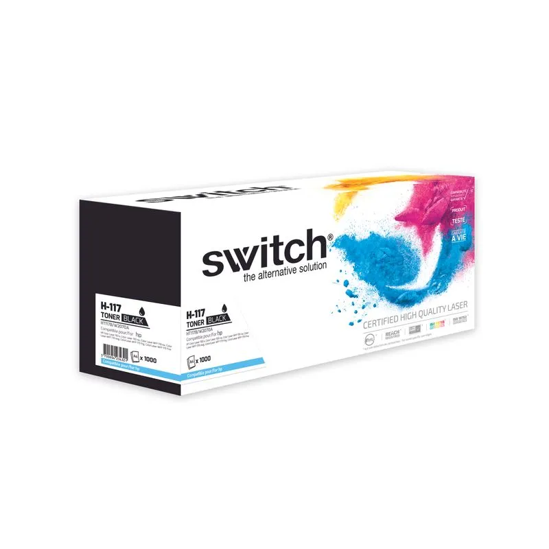Cartouche laser compatible HP 117A - noir - Switch