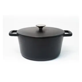 Cocotte ronde en fonte BLACK DESIGN 24cm 4.38L