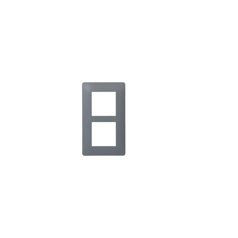 essensya Plaque 2 postes verticale entraxe 57mm Graphite (WE426)