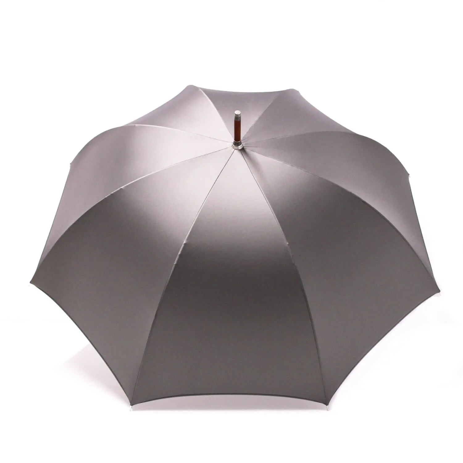 Grand parapluie homme tissé jean gris