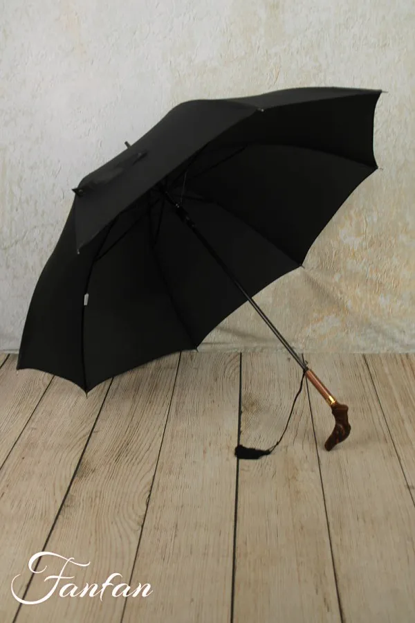 GUY de JEAN parapluie noir tête de chien