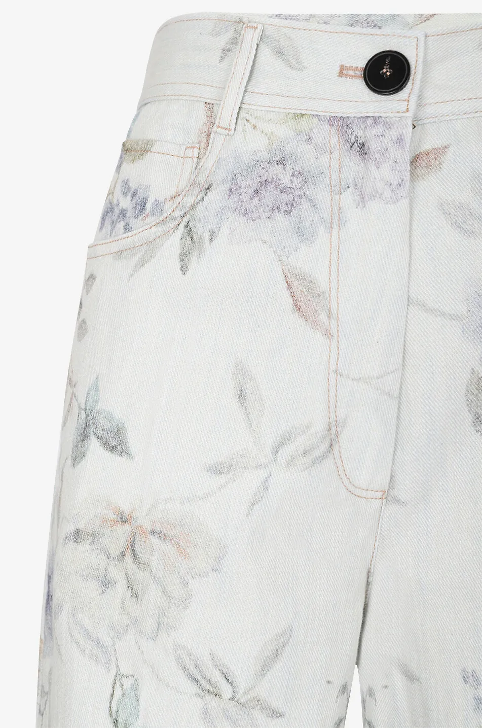Jean droit en coton Kiss From a Rose