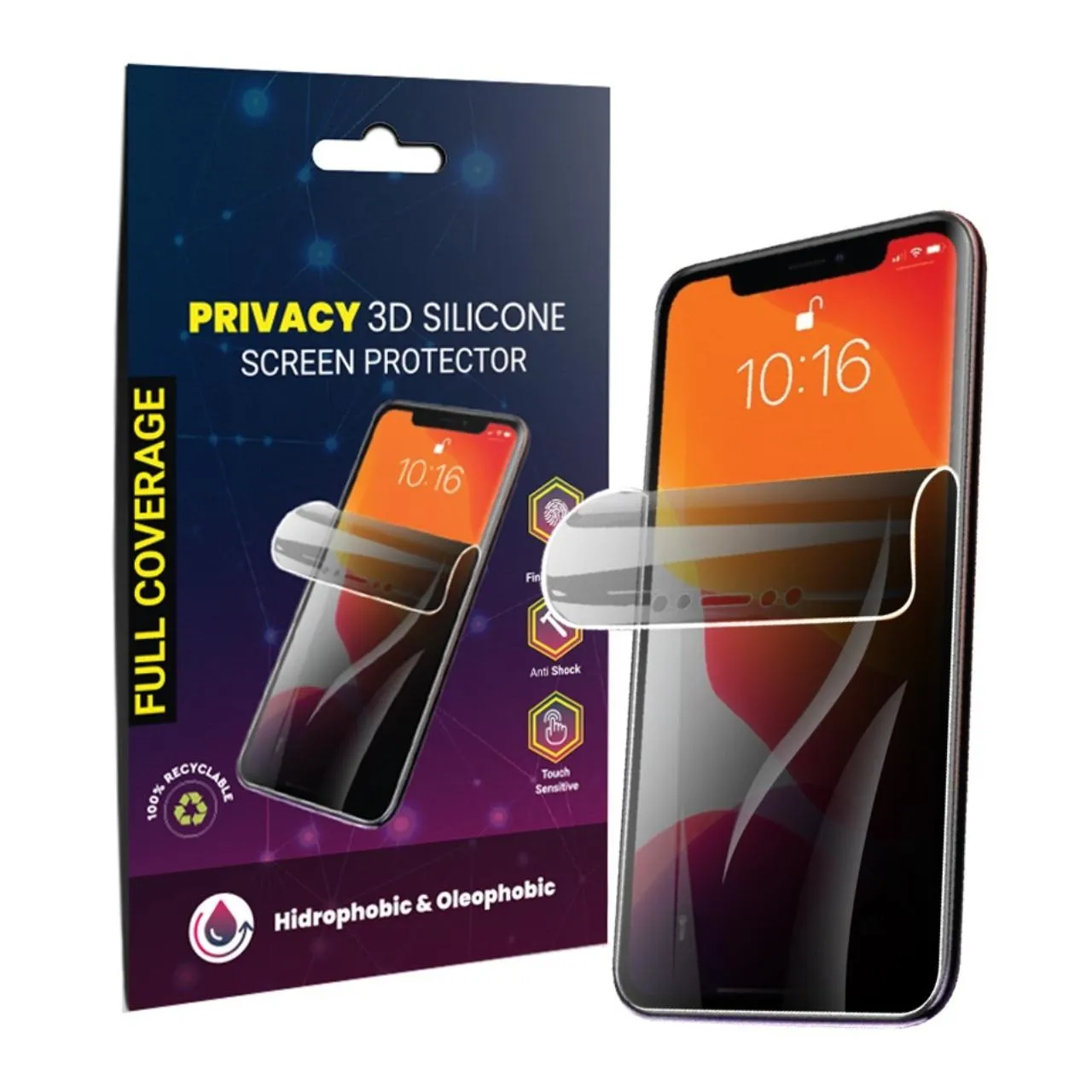 Lemontti Folie Silicon Privacy Motorola Moto E22 / E22i