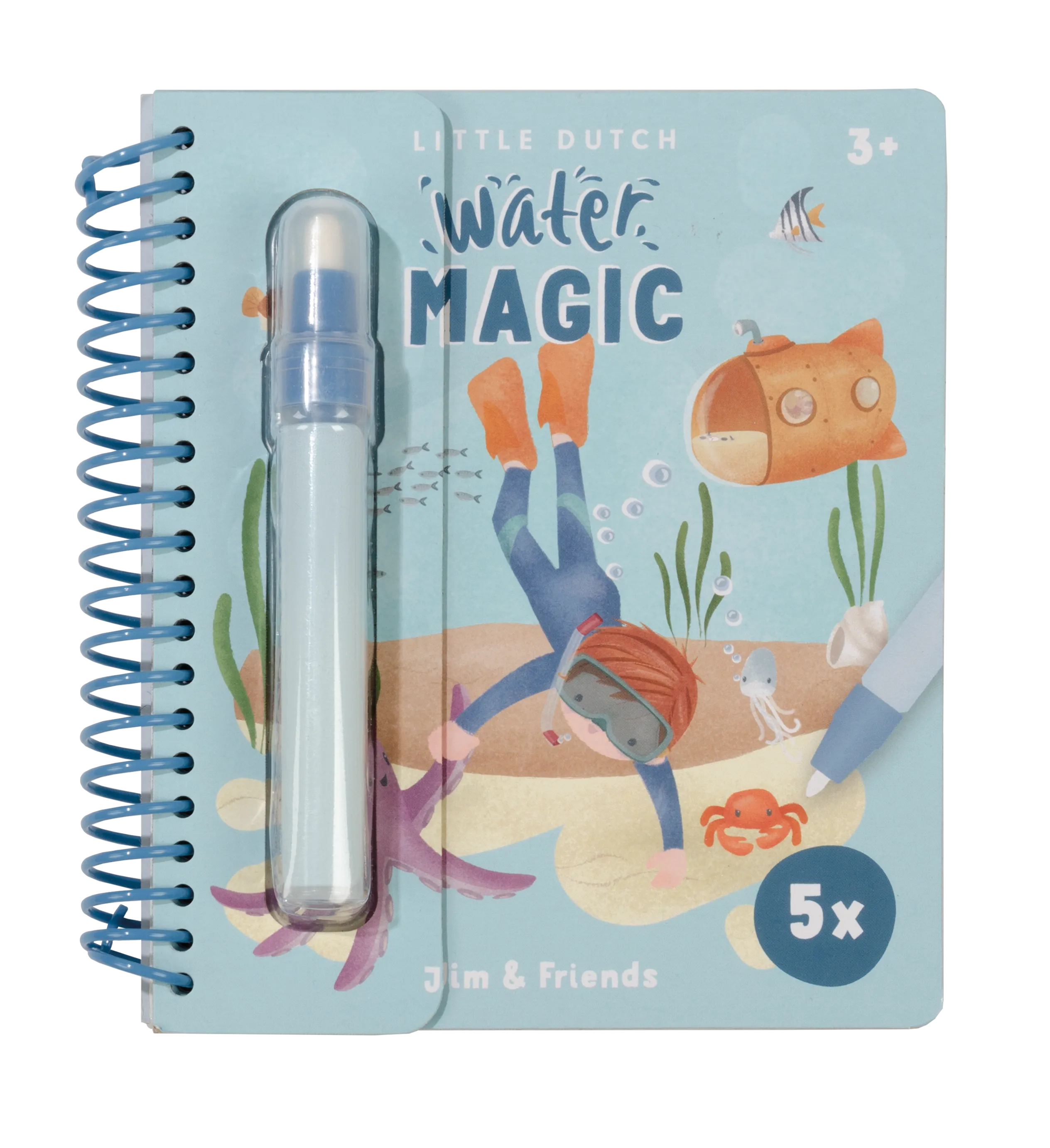 Livre d'aquarelles magique l Jim & Friends 