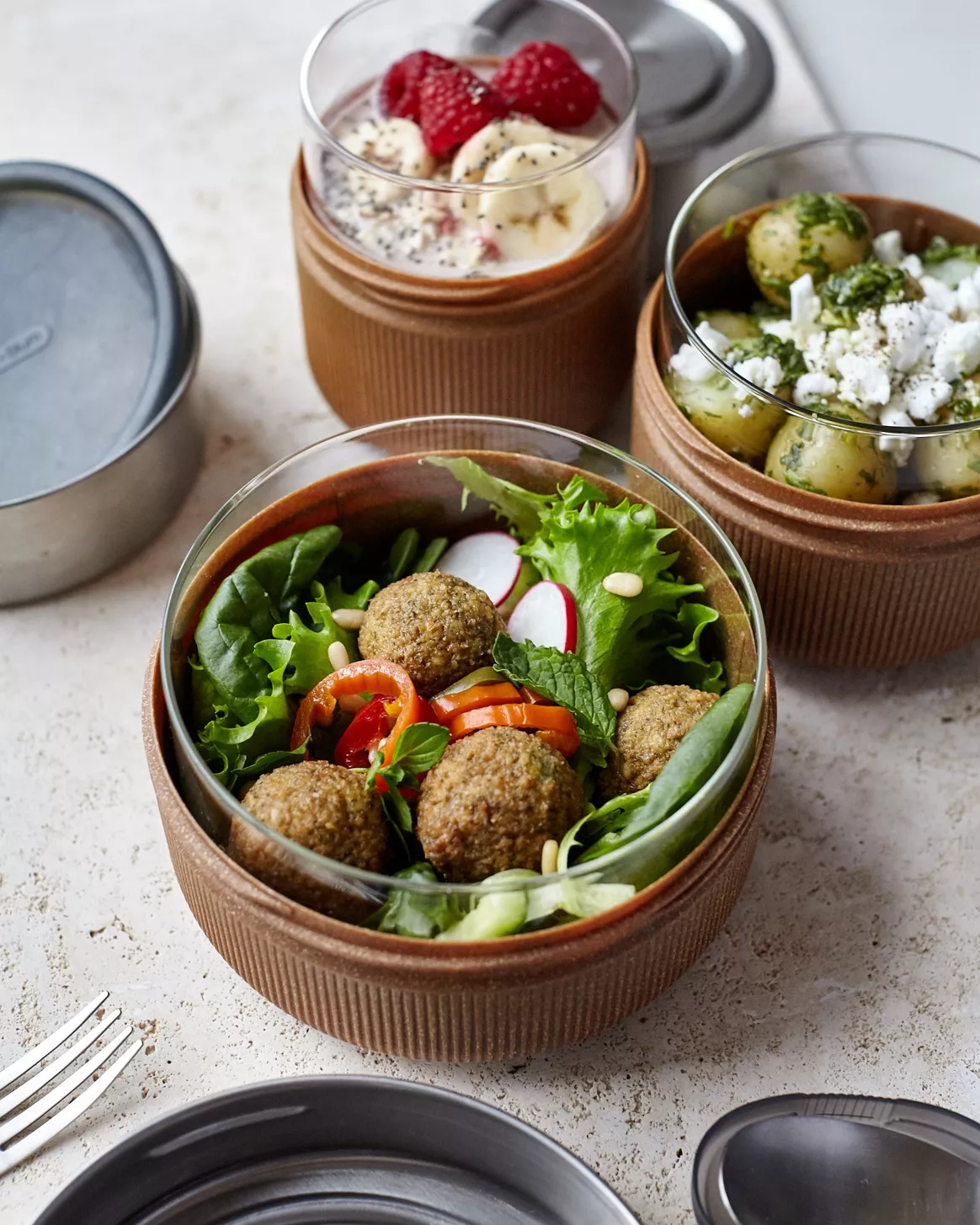 Lunchbox ronde en verre 750ml 