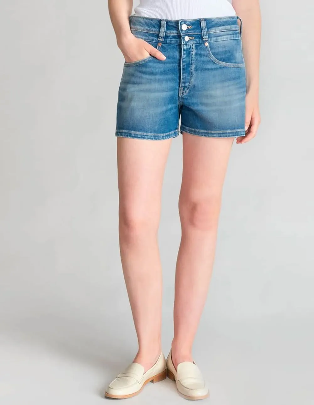 Pantalón Corto Le Temps des Cerises Maro Azul Mujer