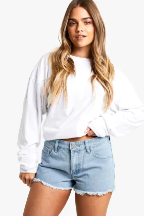 Petite - Short en jean taille basse