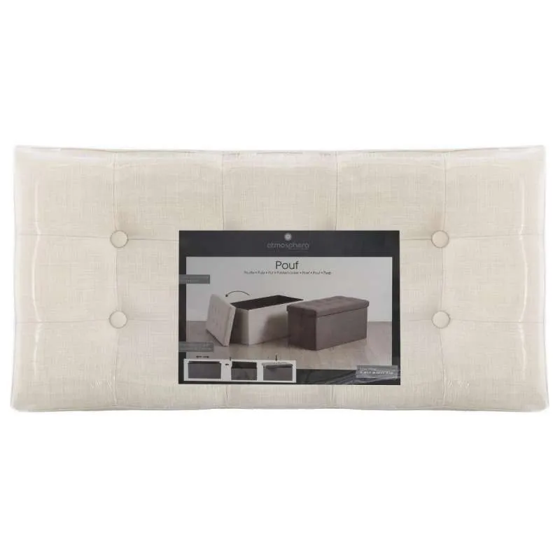 Pouf pliant double ''Lysandre'' L76cm