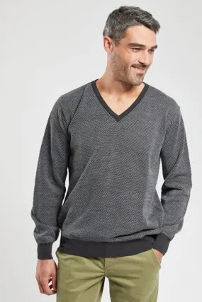 Pull col V Bérac - laine mérinos