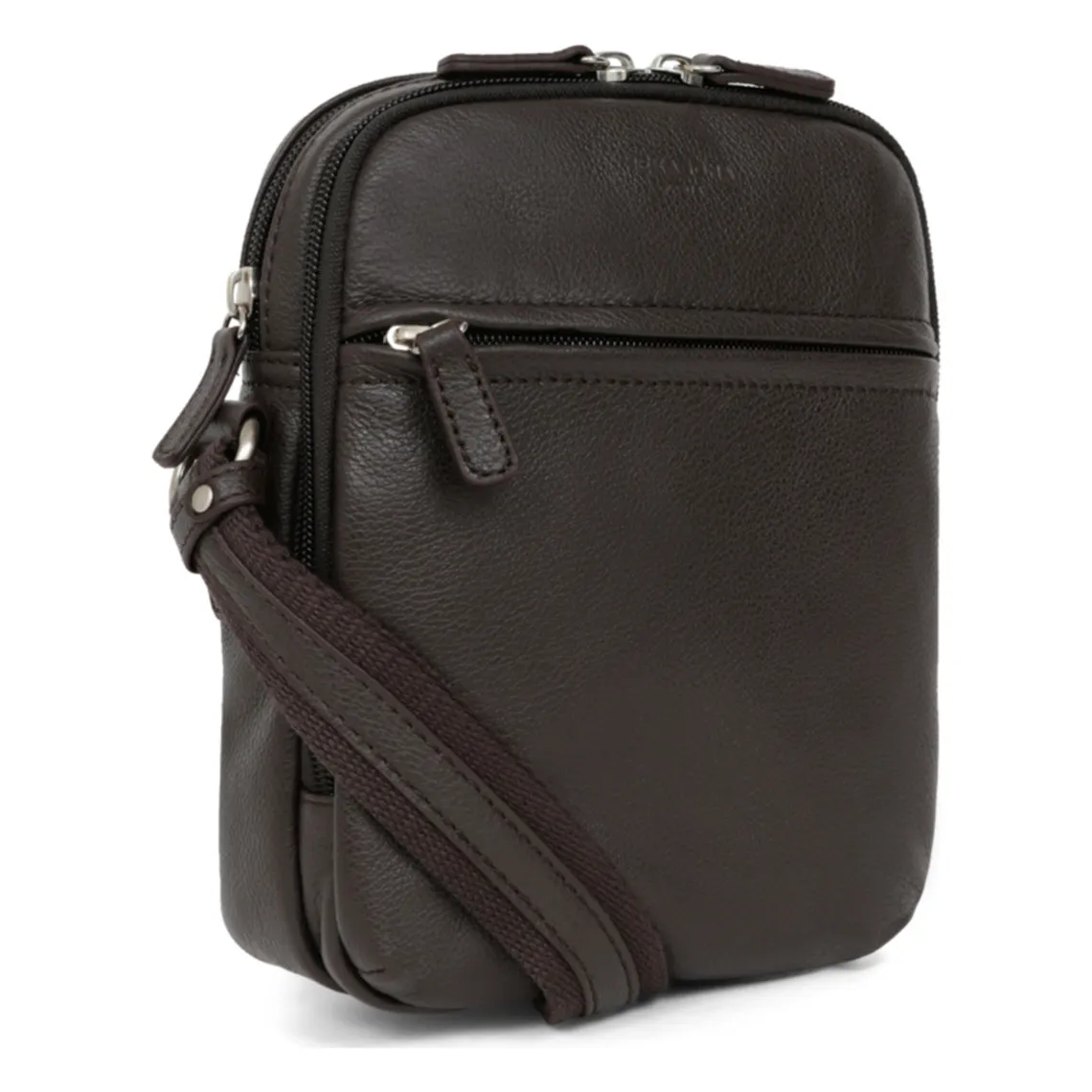 Sacoche Cuir CONFORT Marron foncé Nate | 3 Suisses