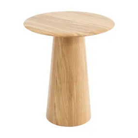 Table d'appoint ronde en chêne massif 40x47cmMushroom