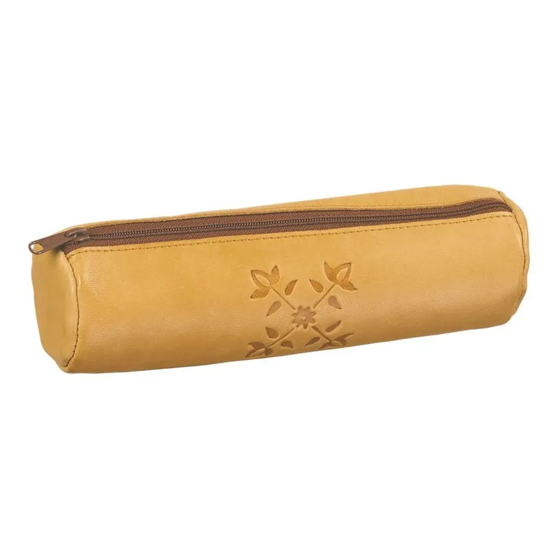 Trousse ronde Oxbow - 1 compartiment - cuir - Hamelin