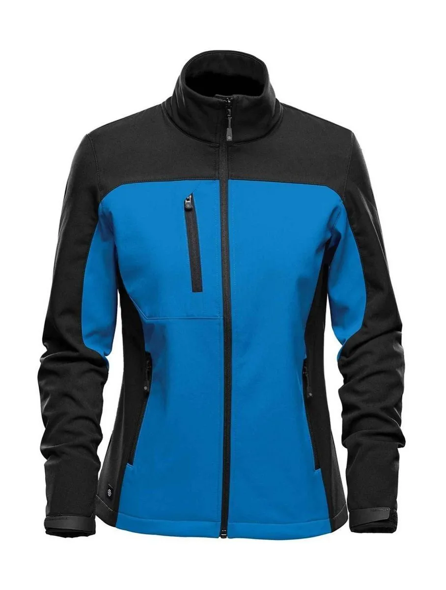 Veste softshell - Femme - BHS-3W - bleu azur et noir 